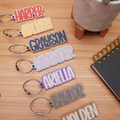 Nametag Personalized Keychain Diaper Bag Tag Lunch Box Tag Daycare Label Bag Charm Kids Keychain Name Bag Tag Luggage Tags Gift