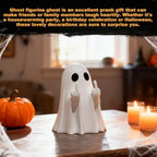 Halloween Ghost Figurine-Spooky and Cute Ghost Statue for Home, Desk, Party Decor FunnyGhost Halloween Decor Indoor