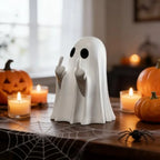 Halloween Ghost Figurine-Spooky and Cute Ghost Statue for Home, Desk, Party Decor FunnyGhost Halloween Decor Indoor