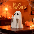 Halloween Ghost Figurine-Spooky and Cute Ghost Statue for Home, Desk, Party Decor FunnyGhost Halloween Decor Indoor