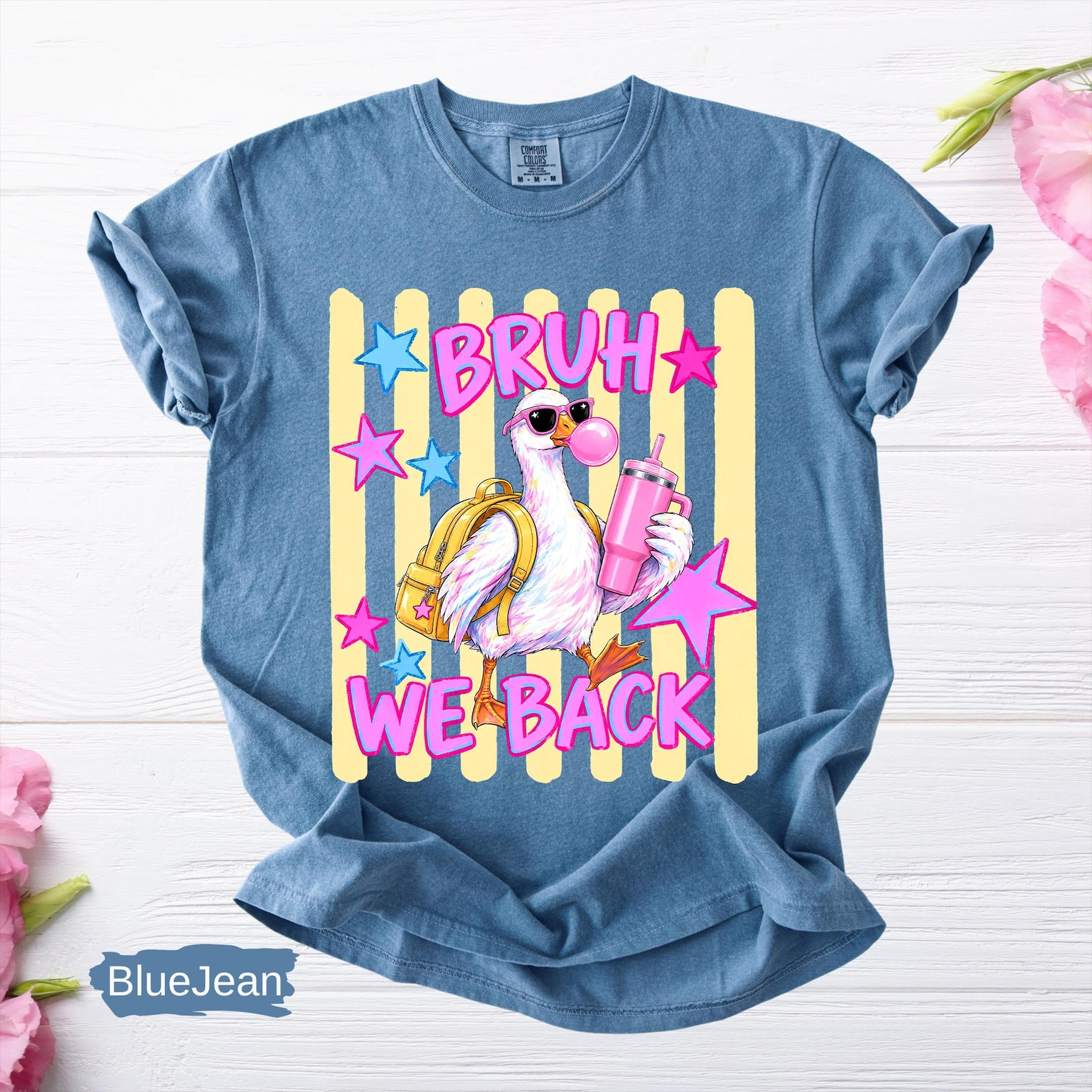 Comfort Colors Bruh We’re Back Shirt – Funny Goose Back to School Teacher Tee, First Day of School Gift