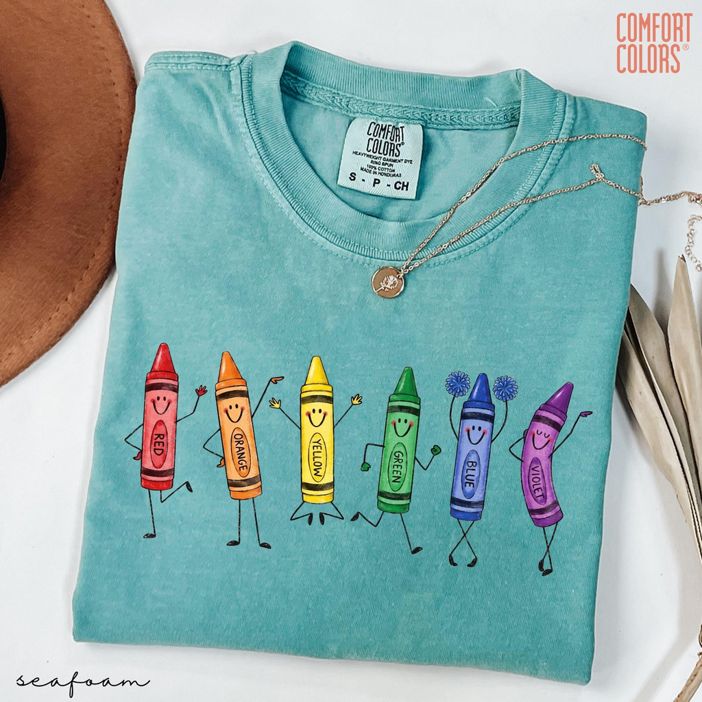 Comfort Colors Funny Teacher Life Shirt – Happy Doodle Back to School Tee, Preschool Teacher Gift