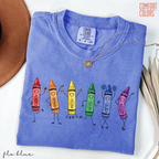 Comfort Colors Funny Teacher Life Shirt – Happy Doodle Back to School Tee, Preschool Teacher Gift