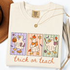 Funny Teacher Goose Halloween Comfort Colors Shirt, Cute Ghost Elementary Teacher Tee, Spooky Back to School Teacher Gift