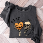 Creepy Skeleton Hands Sweatshirt, Cute Women’s Halloween Shirt, Funny Spooky Season Outfit, Skull Graphic Tee
