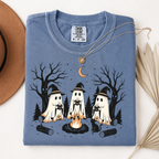 Ghost Camp Comfort Colors Shirt, Funny Halloween Camping Tee, Spooky Camp Life Shirt, Gift for Campers and Outdoor Lovers