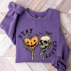 Creepy Skeleton Hands Sweatshirt, Cute Women’s Halloween Shirt, Funny Spooky Season Outfit, Skull Graphic Tee