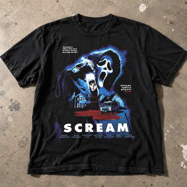 Movie Vintage Graphic Style Shirt, Horror Movie Halloween Tee